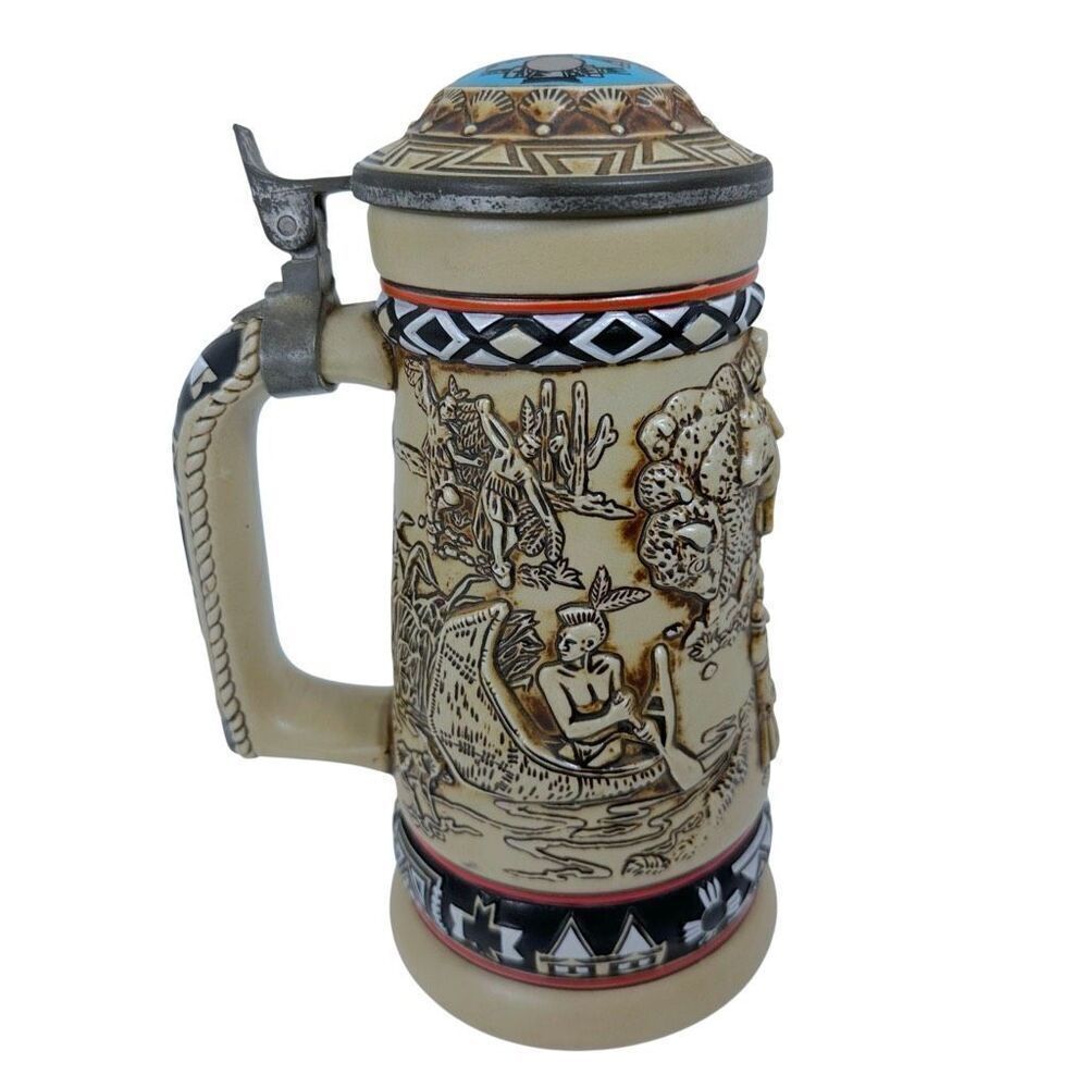 Vintage 1988 Avon Stein "Indians of The American Frontier" Brazil #10782 - Picture 7 of 7